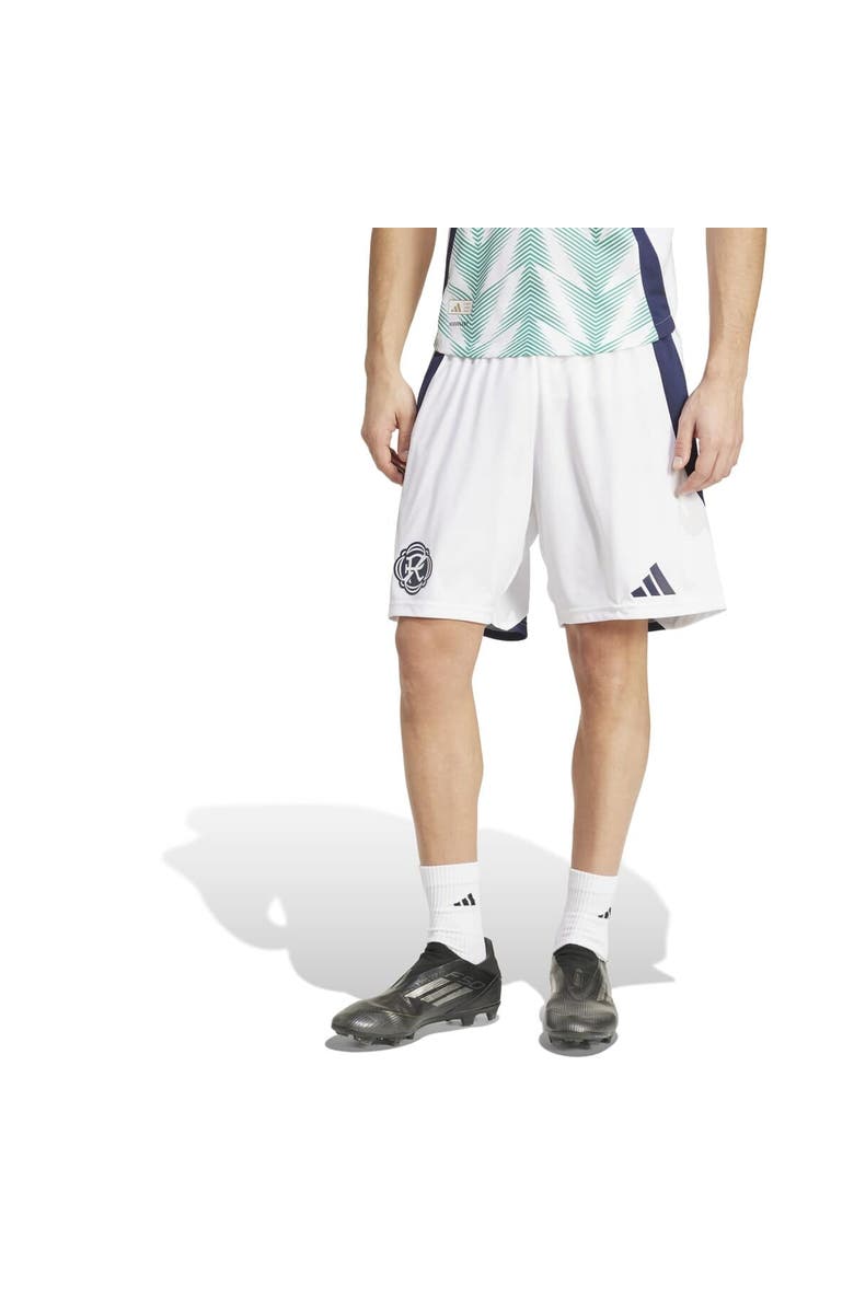 adidas Men's adidas White New England Revolution Away 2025 Eastern White Pine X Flag of New England Authentic Shorts, Alternate, color, White