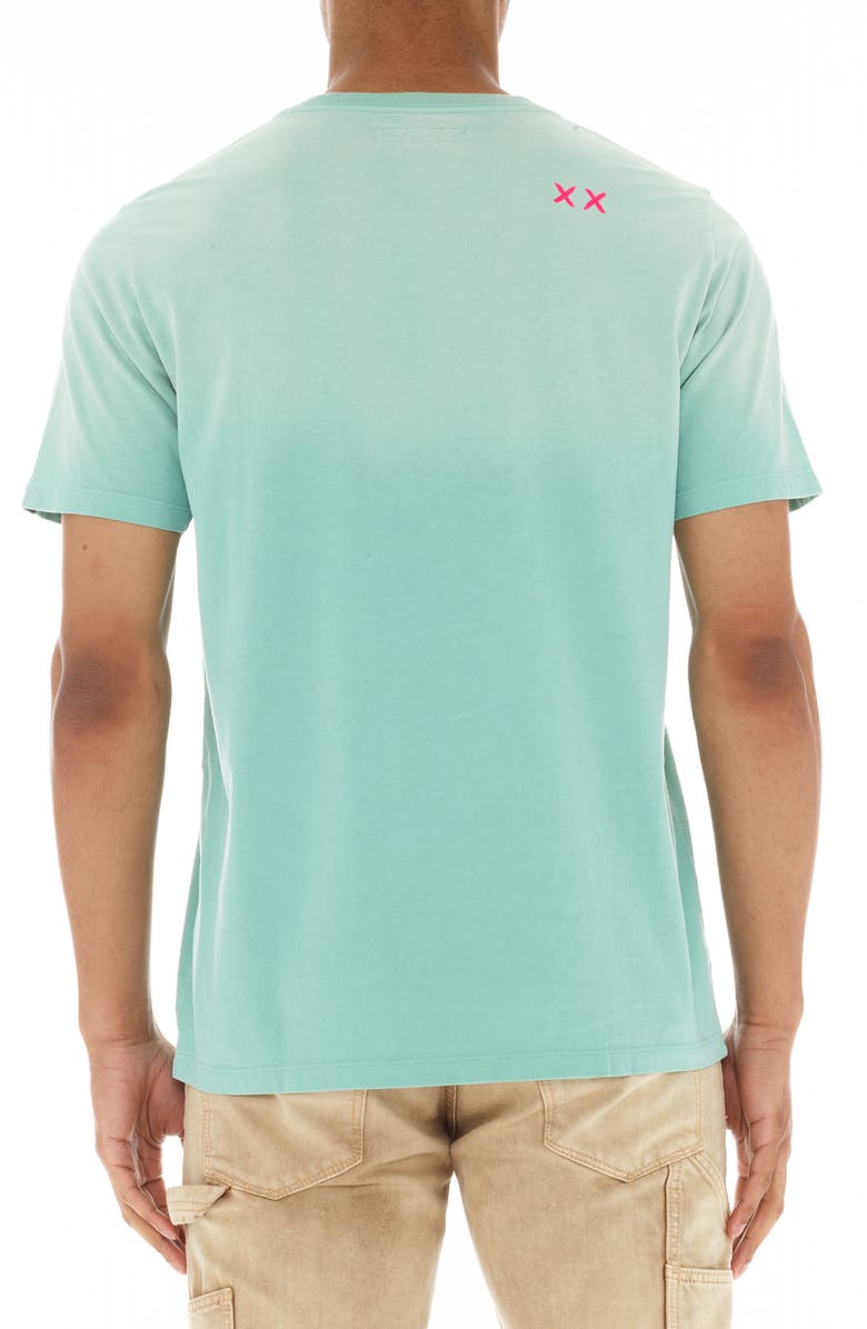 Cult of Individuality Shimuchan Flocked Logo Graphic T-Shirt, Alternate, color, 