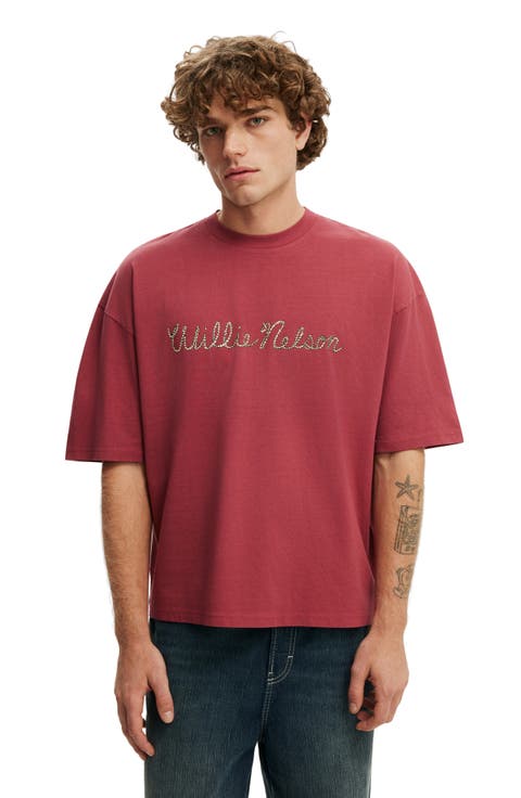 Men's Cropped Fit Music T-Shirt