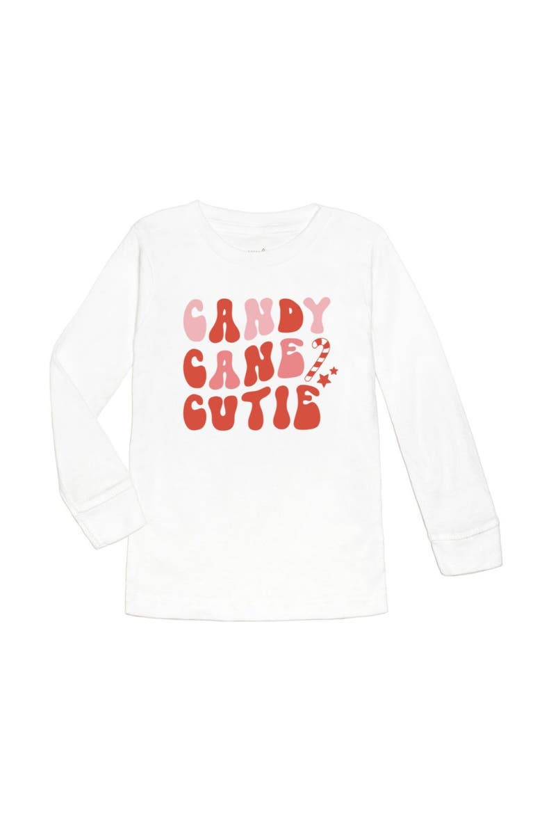 Sweet Wink Candy Cane Cutie Christmas Long Sleeve Shirt, Main, color, 