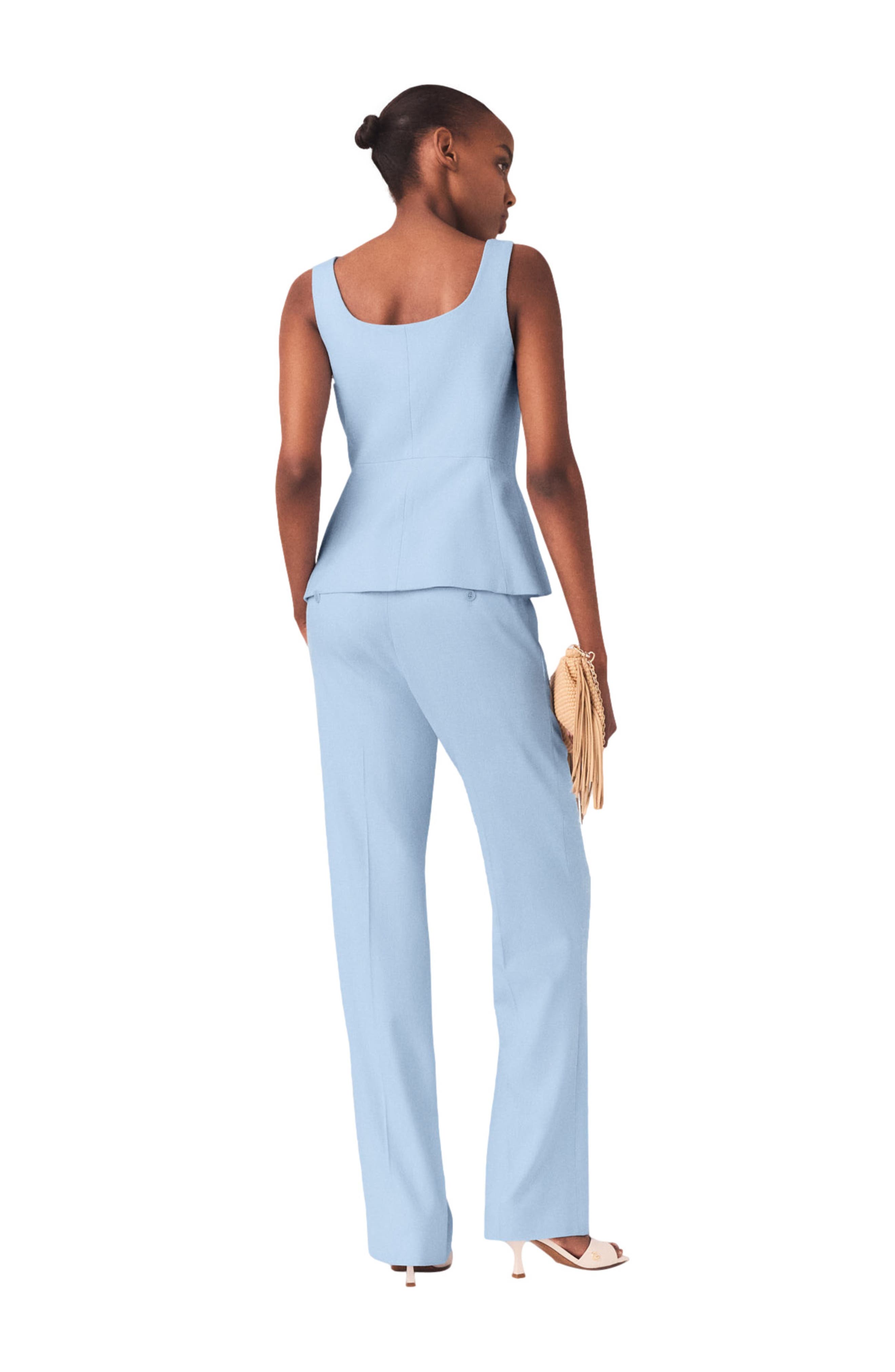 Suit trousers with pleats - image 2