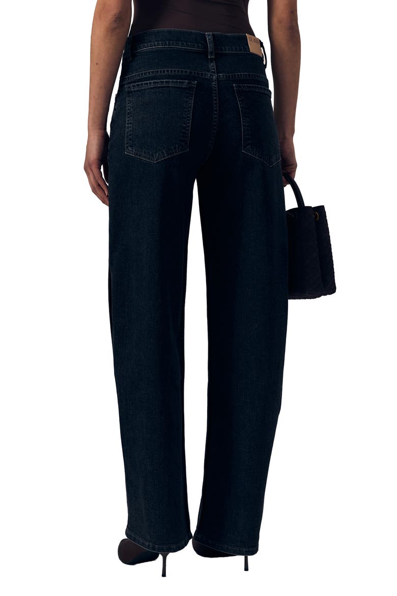 Nomad Tuck Straight Leg Jeans, Alternate, color, FADE TO BLACK