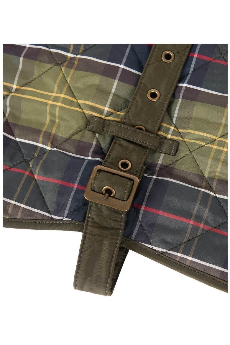 Quilted Tartan Dog Coat, Alternate, color, CLASSIC