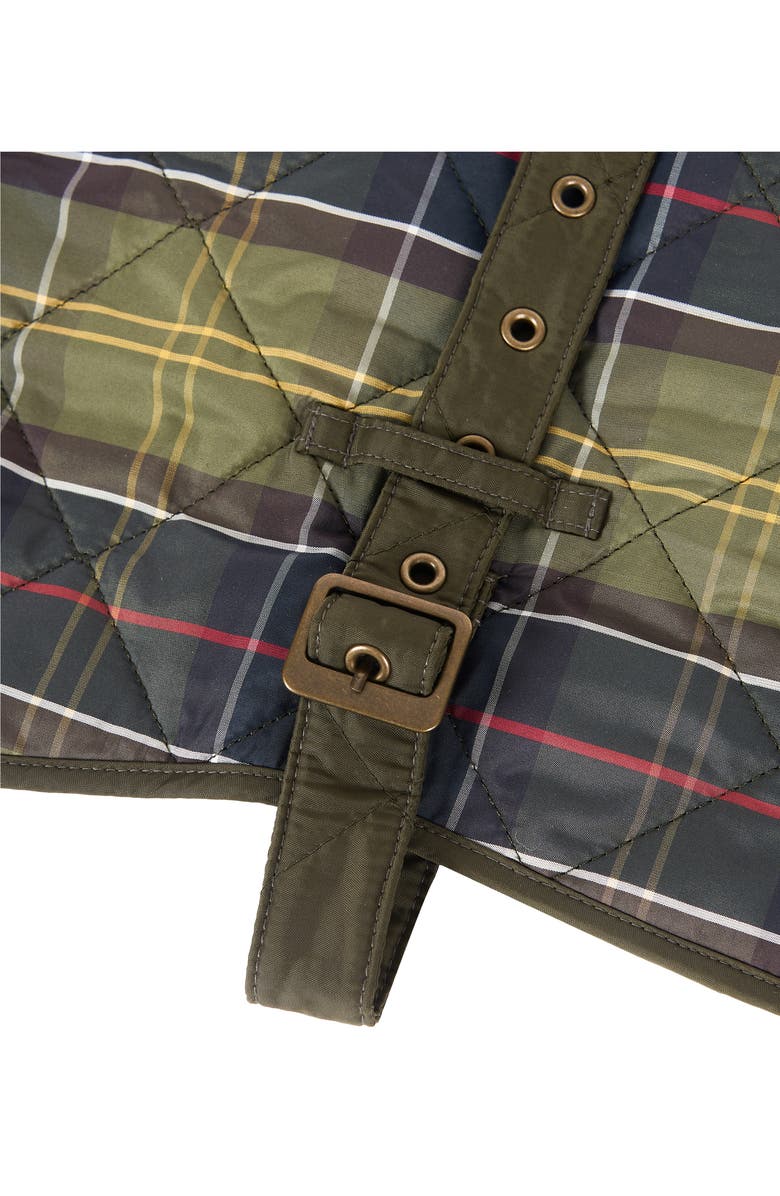 Barbour Quilted Tartan Dog Coat, Alternate, color, Classic