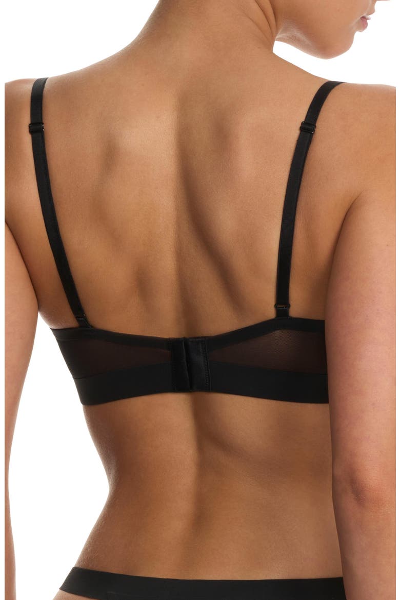 True Zen Mesh Balconette Bra, Alternate, color, Black