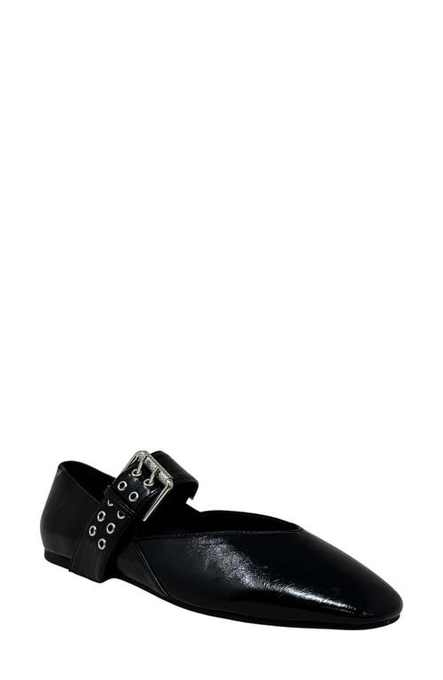 Shushop Buckle Flat In Black
