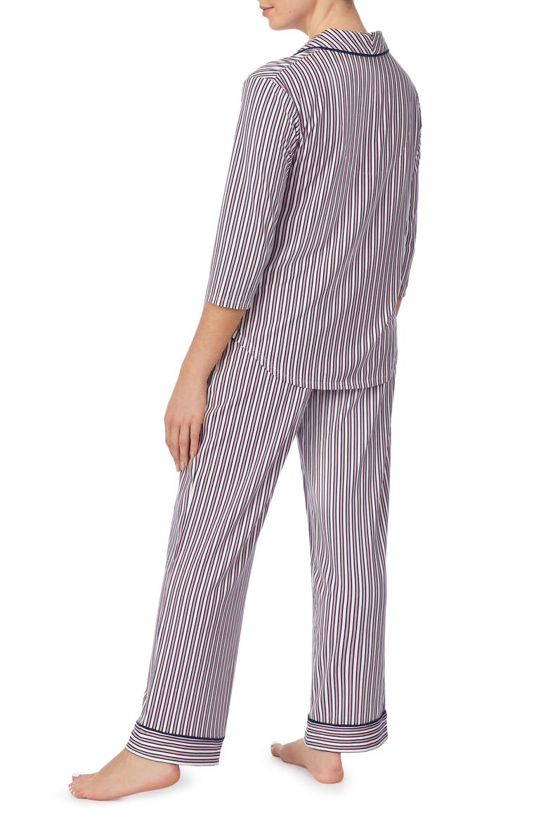 Cozy Cool Pajamas (Nordstrom Exclusive), Alternate, color, CAMEO/ INK/ PINK STRIPE