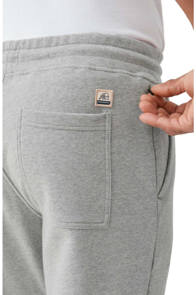 Dune Drawstring Terry Jogger, Alternate, color, Heather Grey