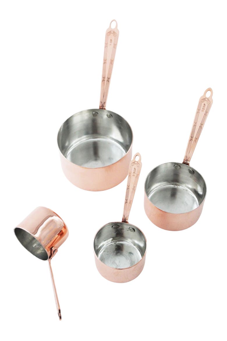 Vintage Inspired Copper Measuring Cups, Main, color, Copper