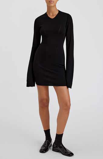 Solid & Striped The Narcia Cutout Long Sleeve Minidress