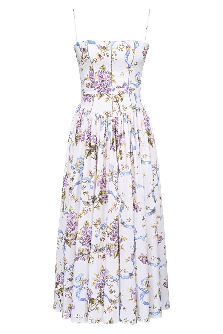 Ysabella Floral Maxi Sundress, Alternate, color, OFF WHITE FLORAL PRINT