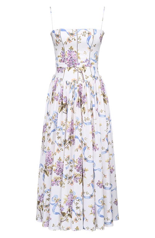 Shop House Of Cb Ysabella Floral Maxi Sundress In Off White Floral Print