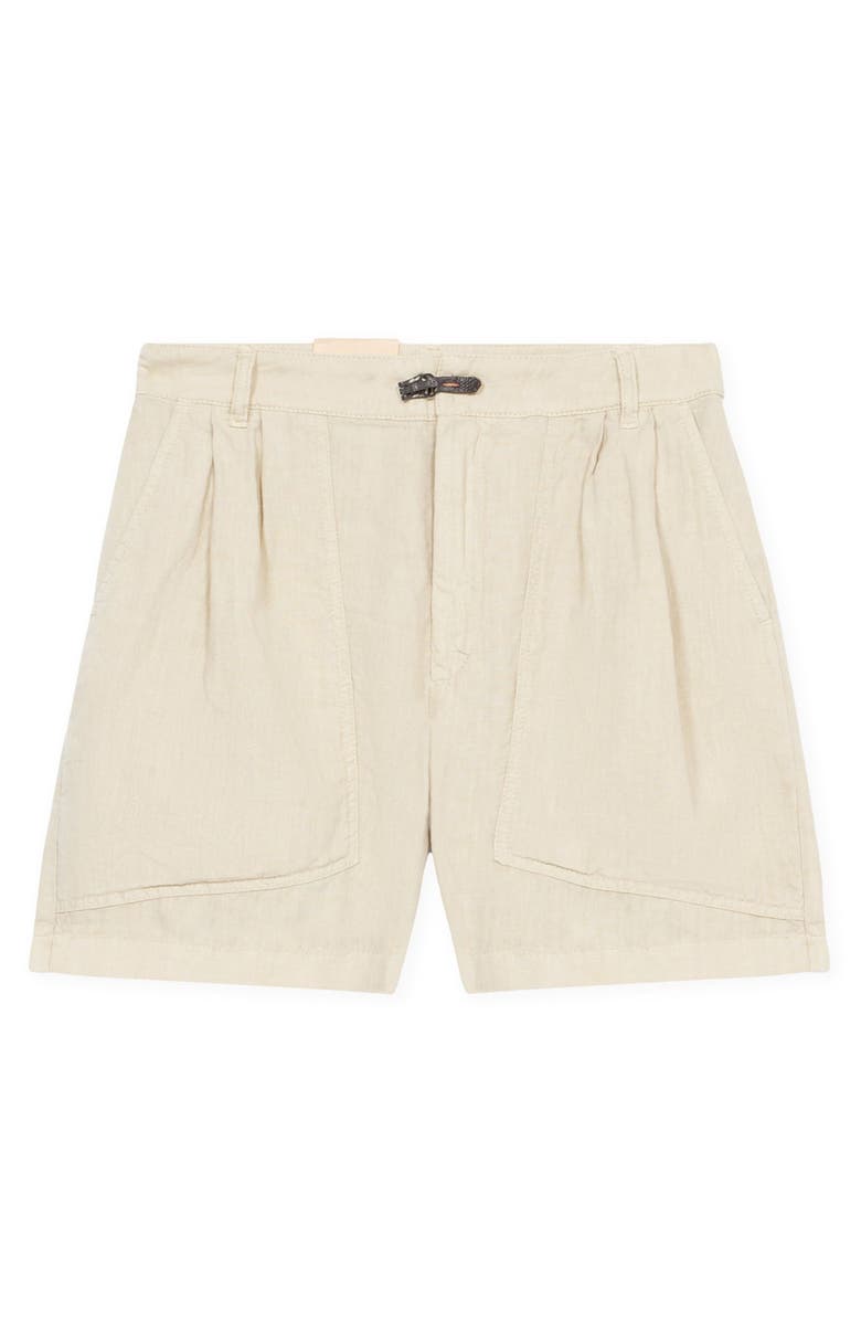 Fortela Jana Linen Shorts, Main, color, Stone