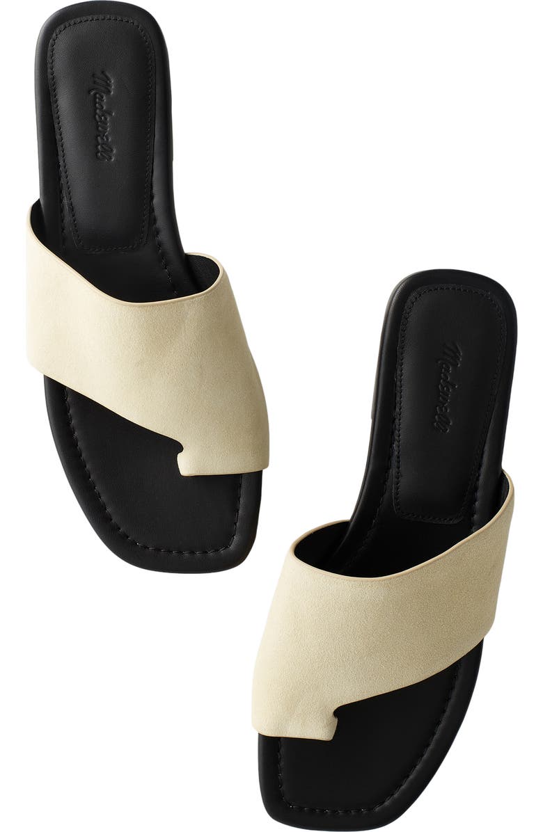 Madewell The Maycie Toe Loop Slide Sandal, Alternate, color, Flax