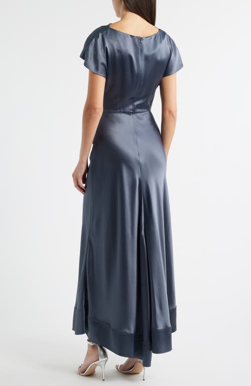 Acler Glatton Satin Maxi Dress In Multi