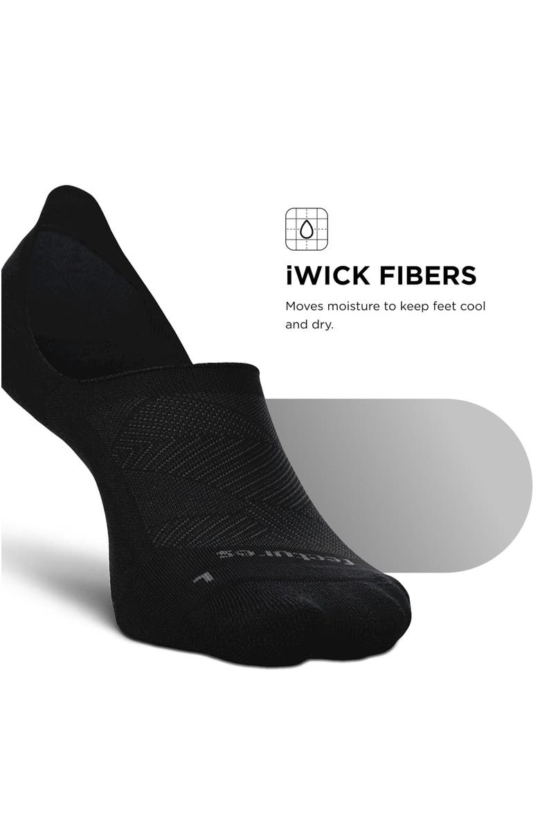 Feetures Elite Light Cushion Invisible Socks AntiSlip Sport Sock Liner with Targeted Compression, Alternate, color,