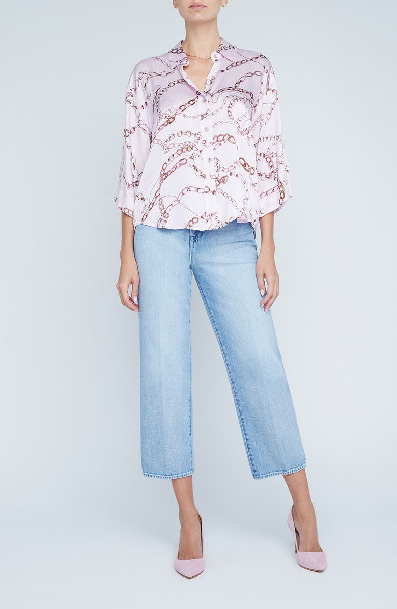 L'AGENCE Patrice Silk Top, Alternate, color, 