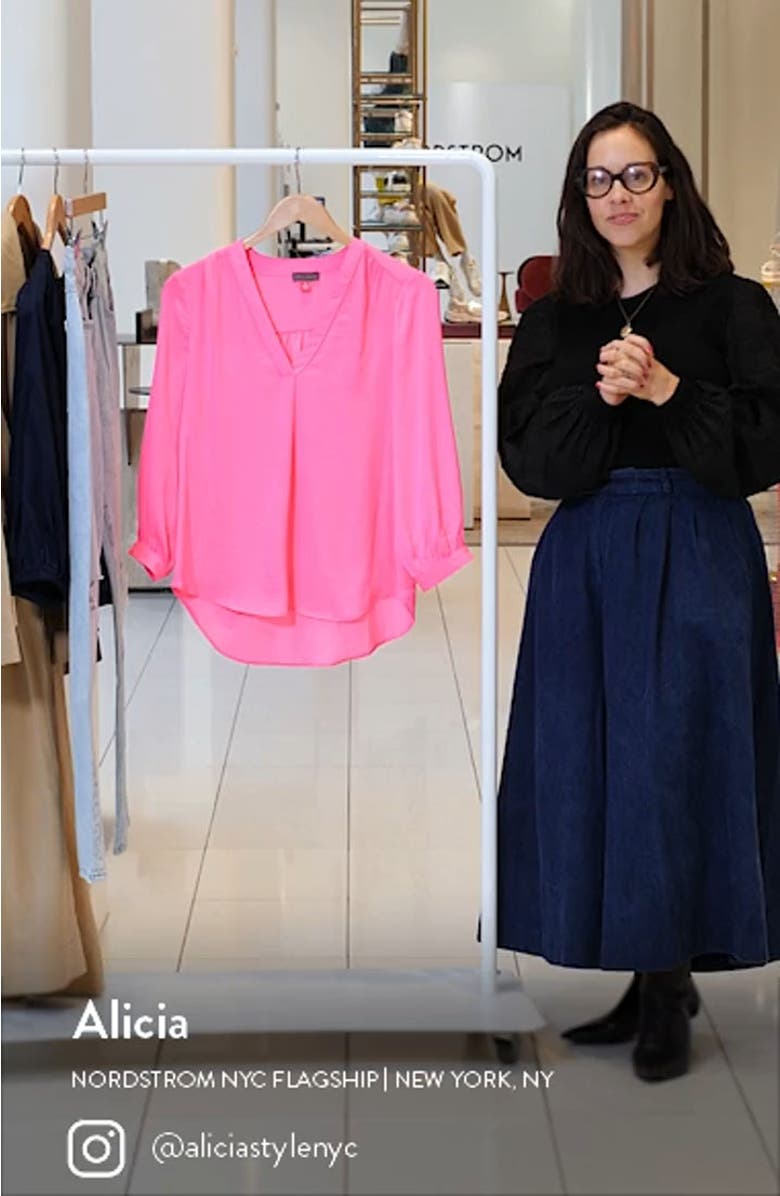 Rumple Satin Top, sales video thumbnail