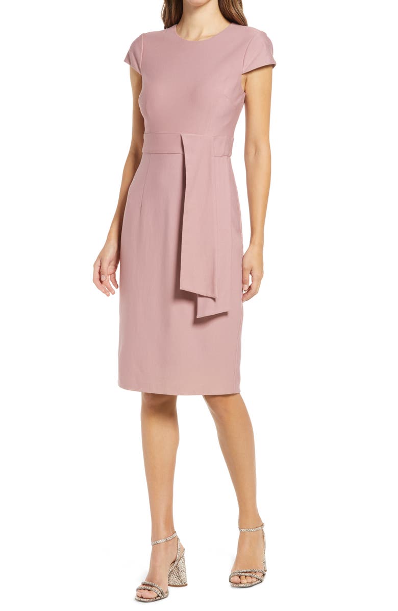 Harper Rose Sash Detail Sheath Dress, Main, color, 