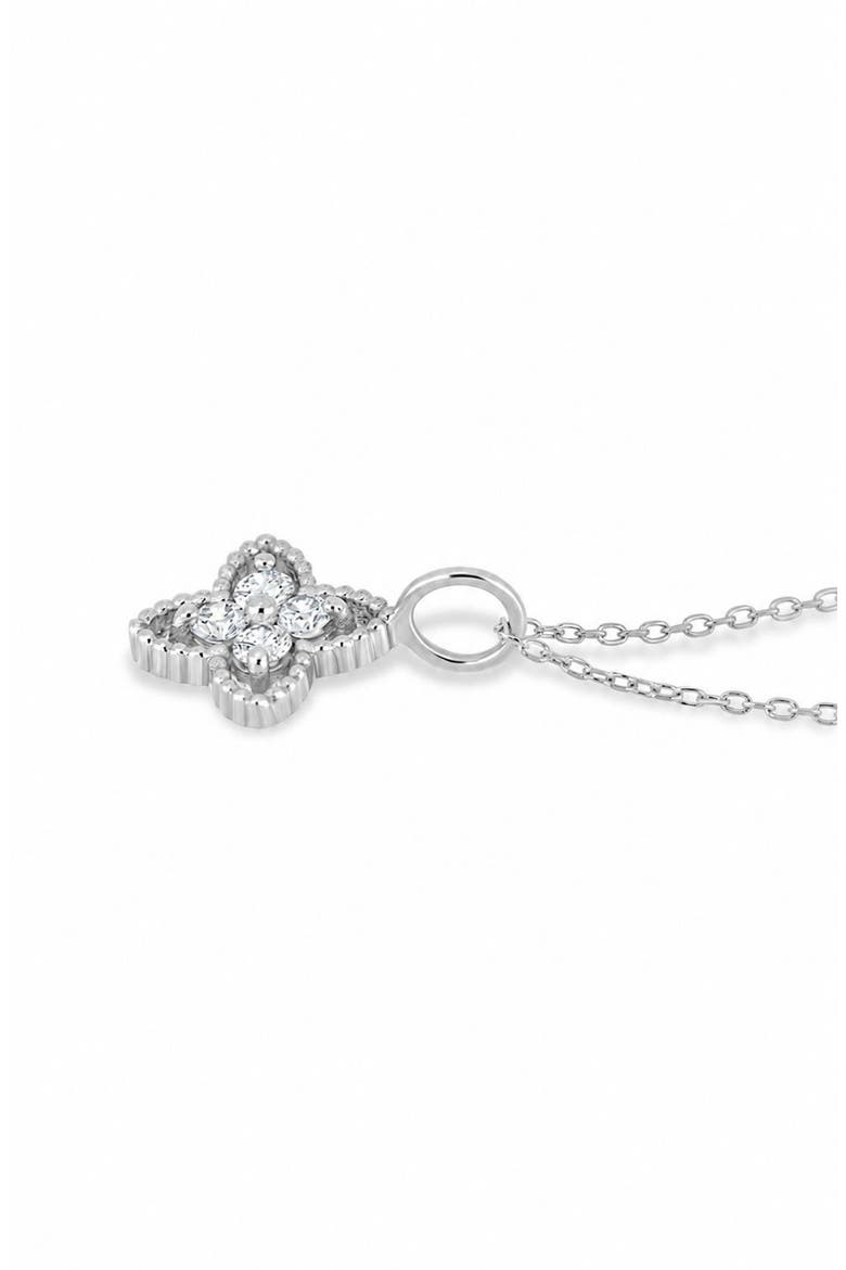 Getty 18k Gold Diamond Necklace, Alternate, color, 18KW