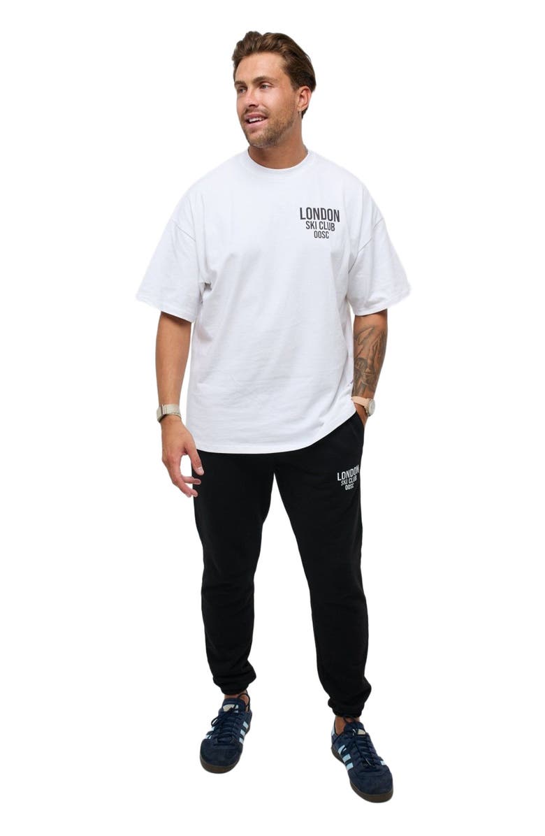 OOSC London Ski Club Oversize T-Shirt - White, Main, color, 