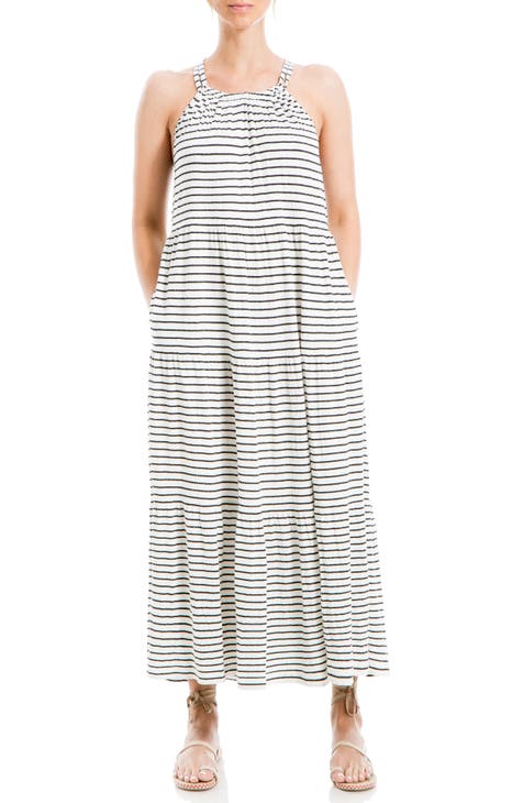 Stripe Tiered Maxi Dress