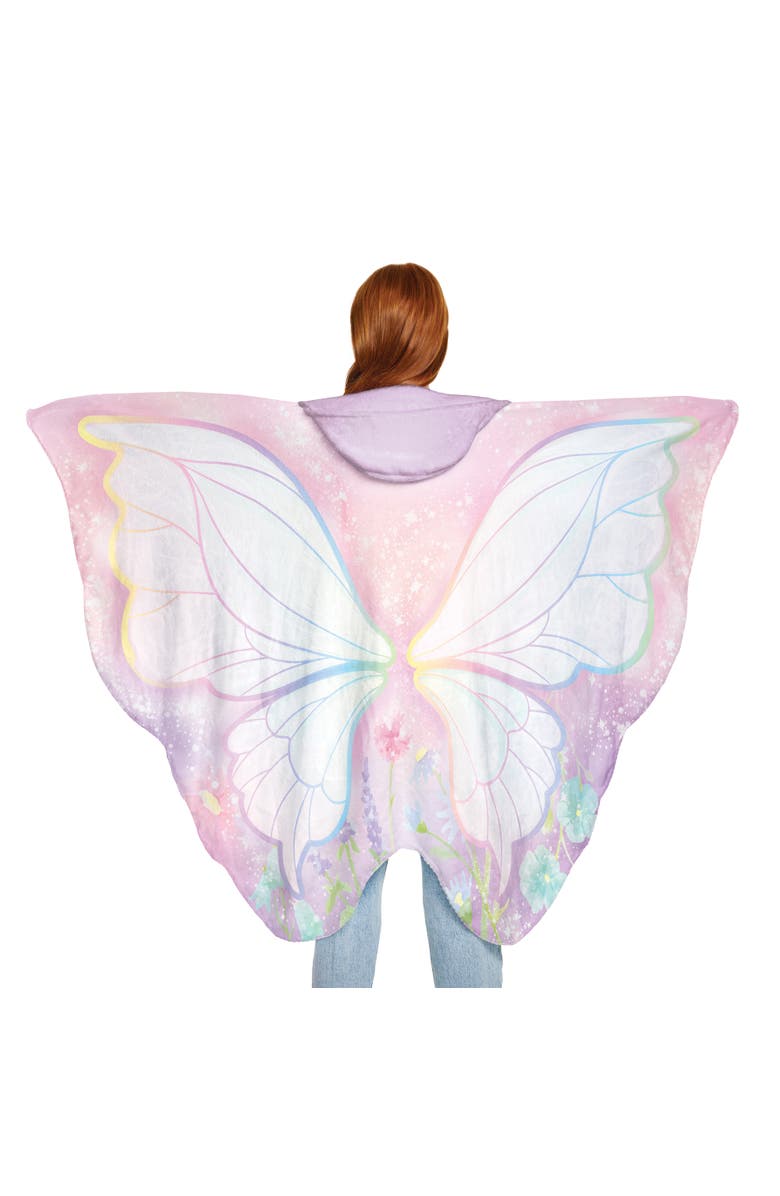 Three Cheers For Girls Fairy Garden Wings Blanket, Alternate, color, Multicolored