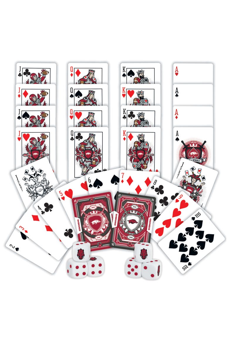 Arkansas Razorbacks Playing Cards & Dice, Alternate, color, Multicolor