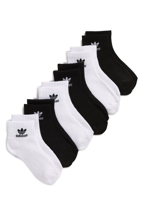 Trefoil Assorted 6-Pack Quarter Socks (Big Kids)