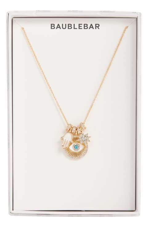 High Vibrations Evil Eye Charm Necklace