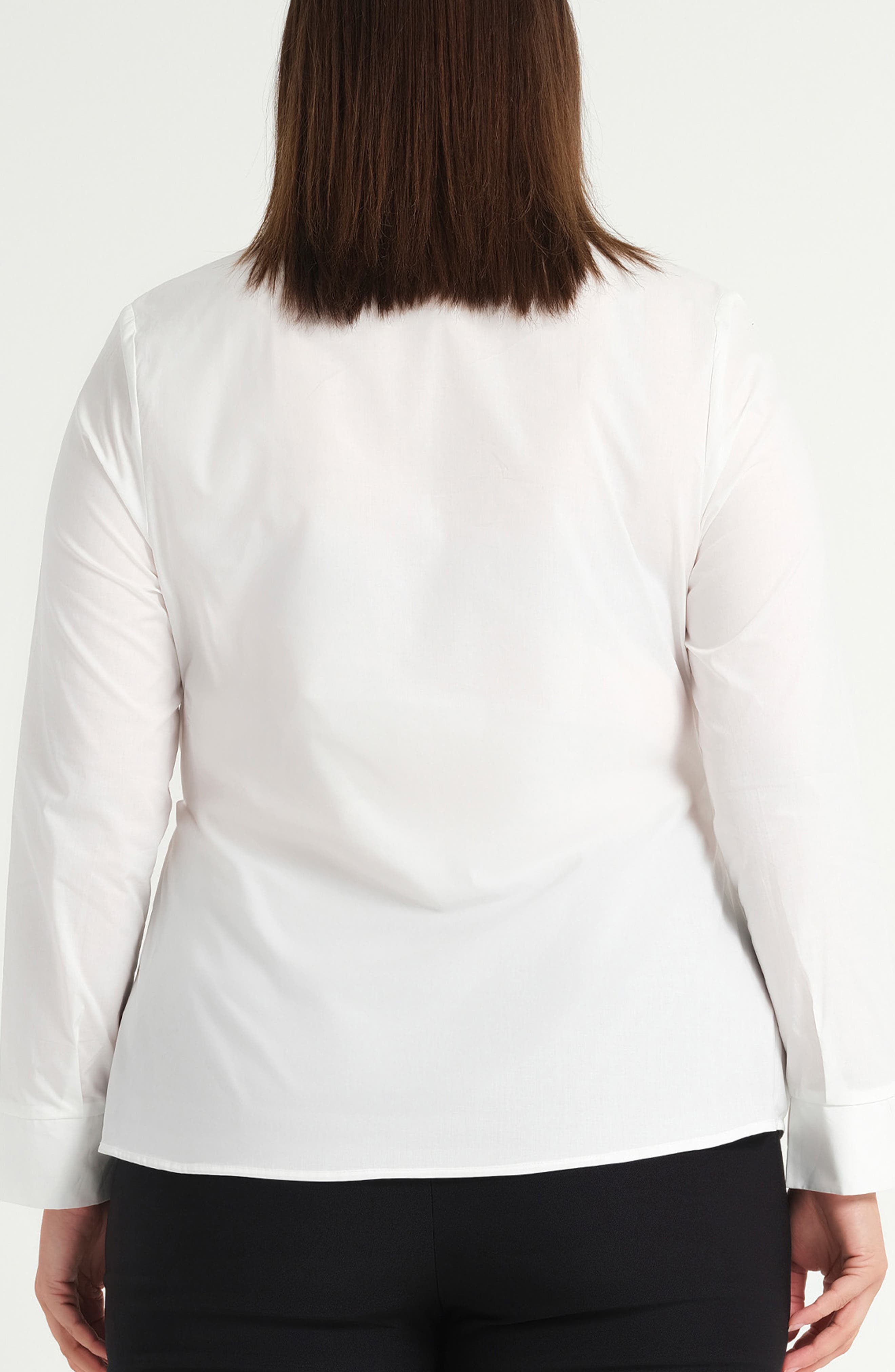Leo Tie Front Cotton Button-Up Top - image 2