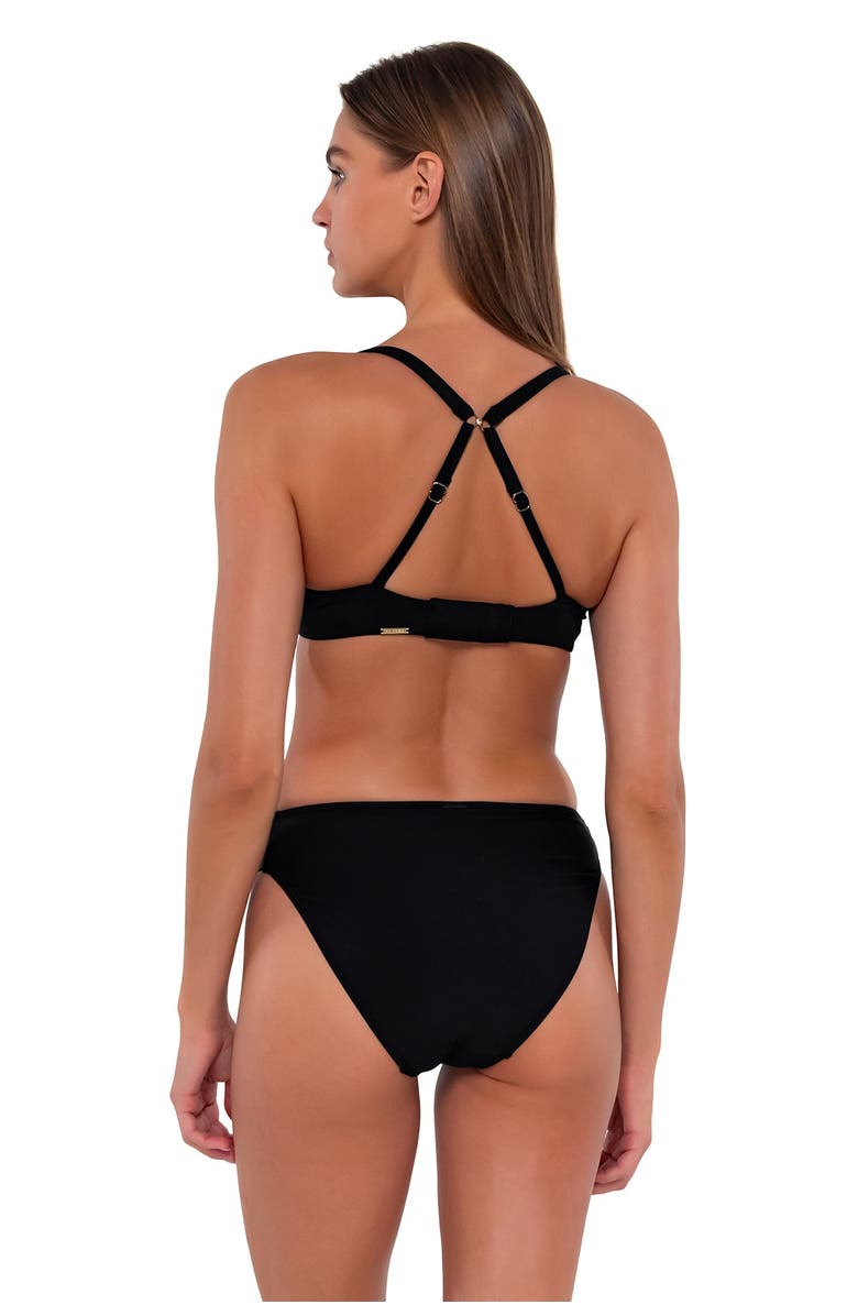 Sunsets Juliette Underwire Bikini Swimsuit Top, Alternate, color, Black