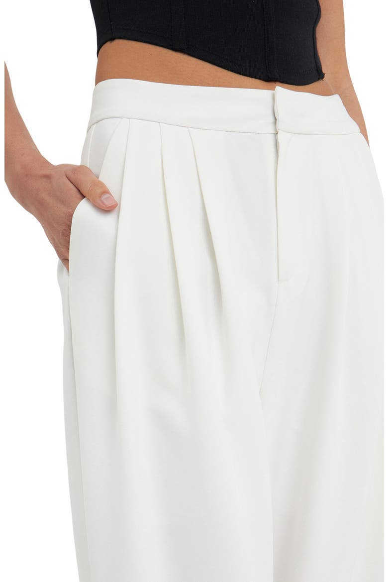 High Waist Balloon Trousers, Alternate, color, WHITE