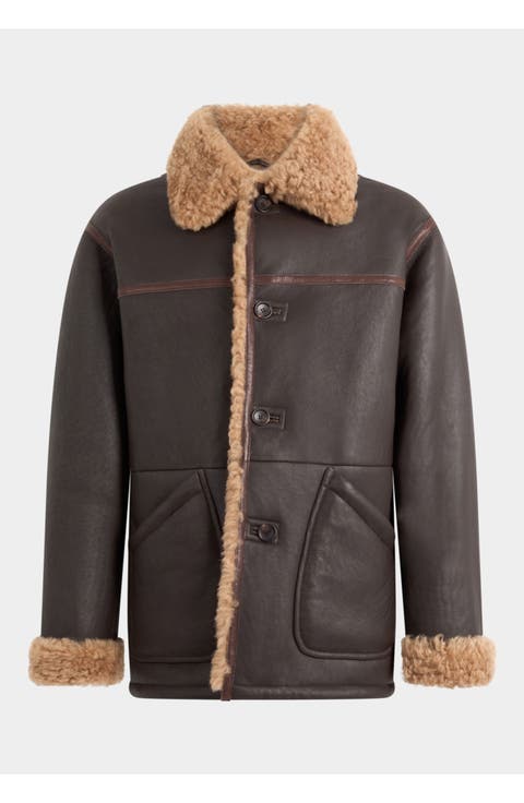 Coat in And Shearling