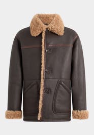 Bally Coat in And Shearling