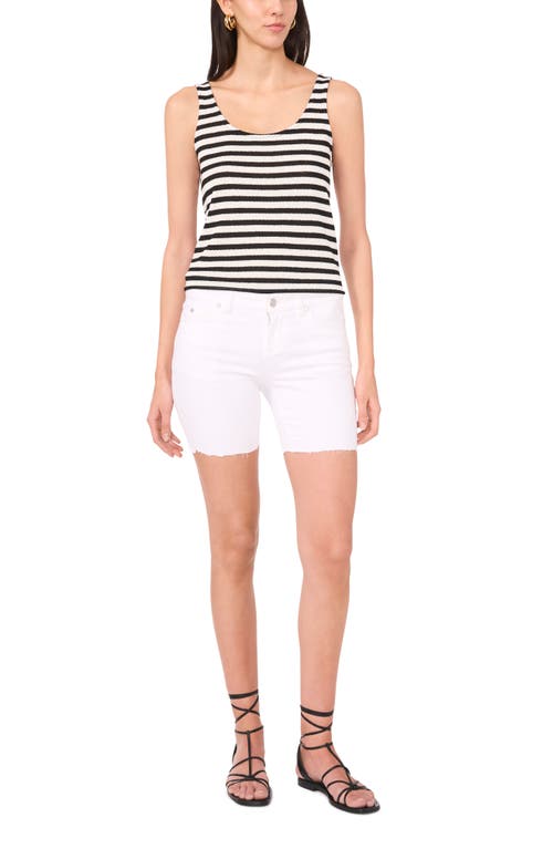Vince Camuto Stripe Sweater Tank In New Ivory