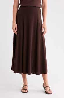 Woven A-Line Skirt