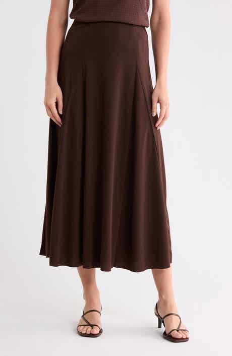 Woven A-Line Skirt