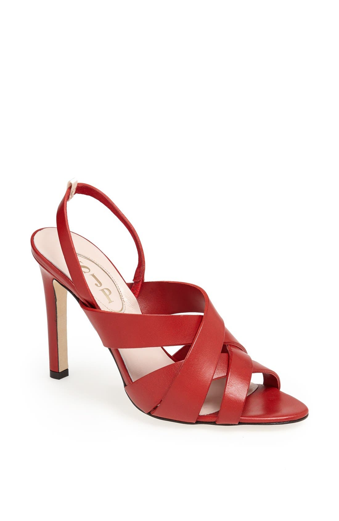 SJP 'Stella' Sandal (Nordstrom Exclusive), Main, color, RED