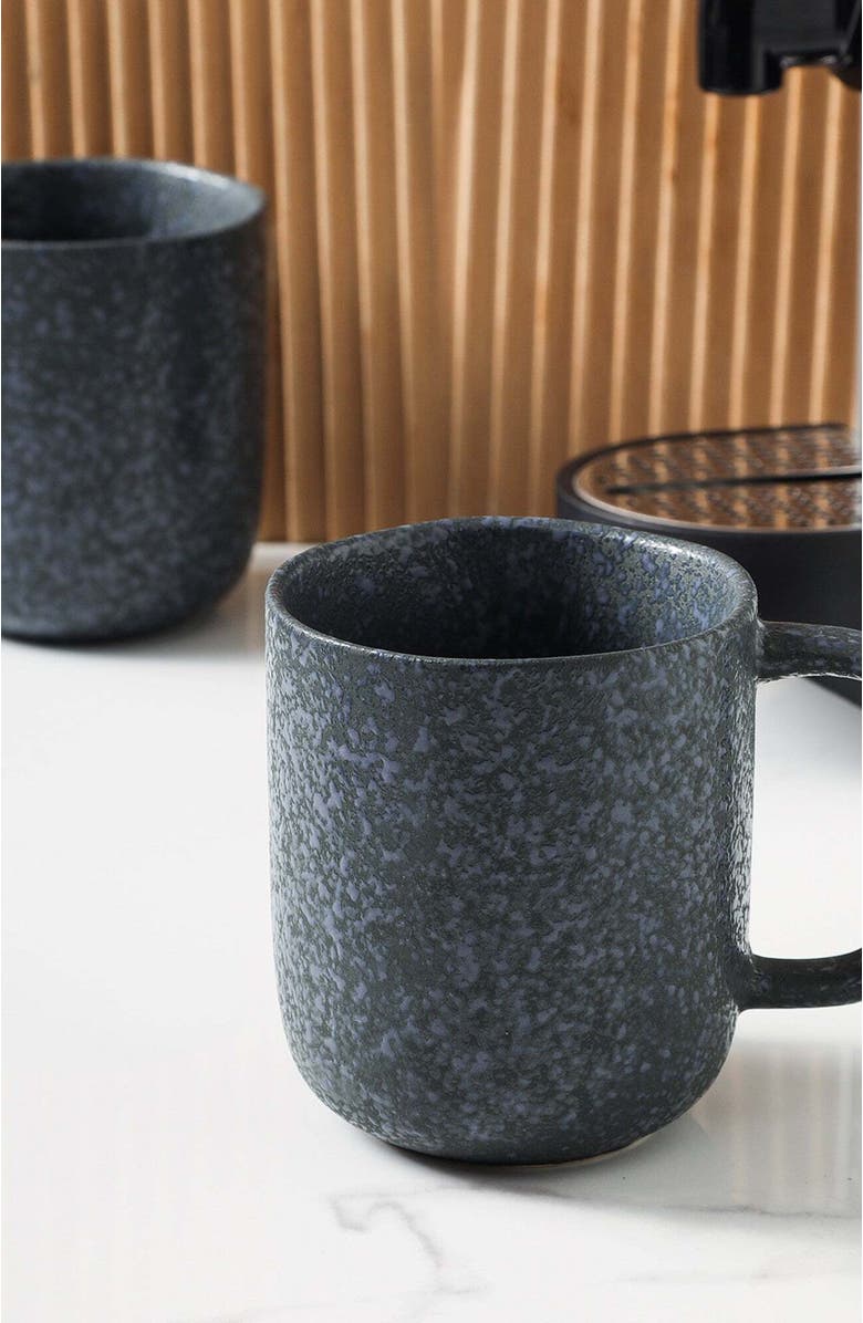 Stone Lain Tom Stoneware 4-Piece Mug Set, Alternate, color, Gray And Blue