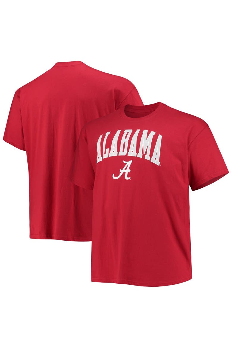 Men's Champion Crimson Alabama Crimson Tide Big & Tall Arch Over Wordmark T-Shirt, Main, color, Crimson