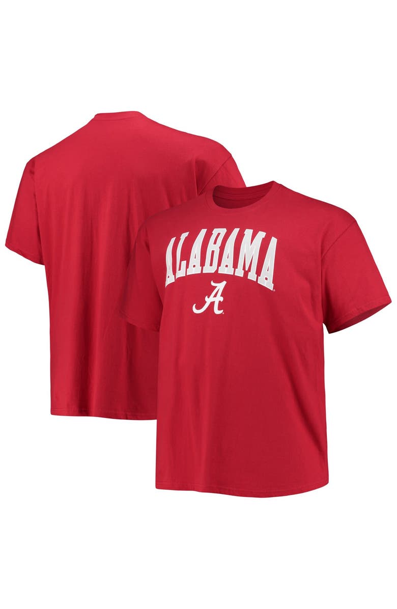 Champion Men's Champion Crimson Alabama Crimson Tide Big & Tall Arch Over Wordmark T-Shirt, Main, color, Crimson