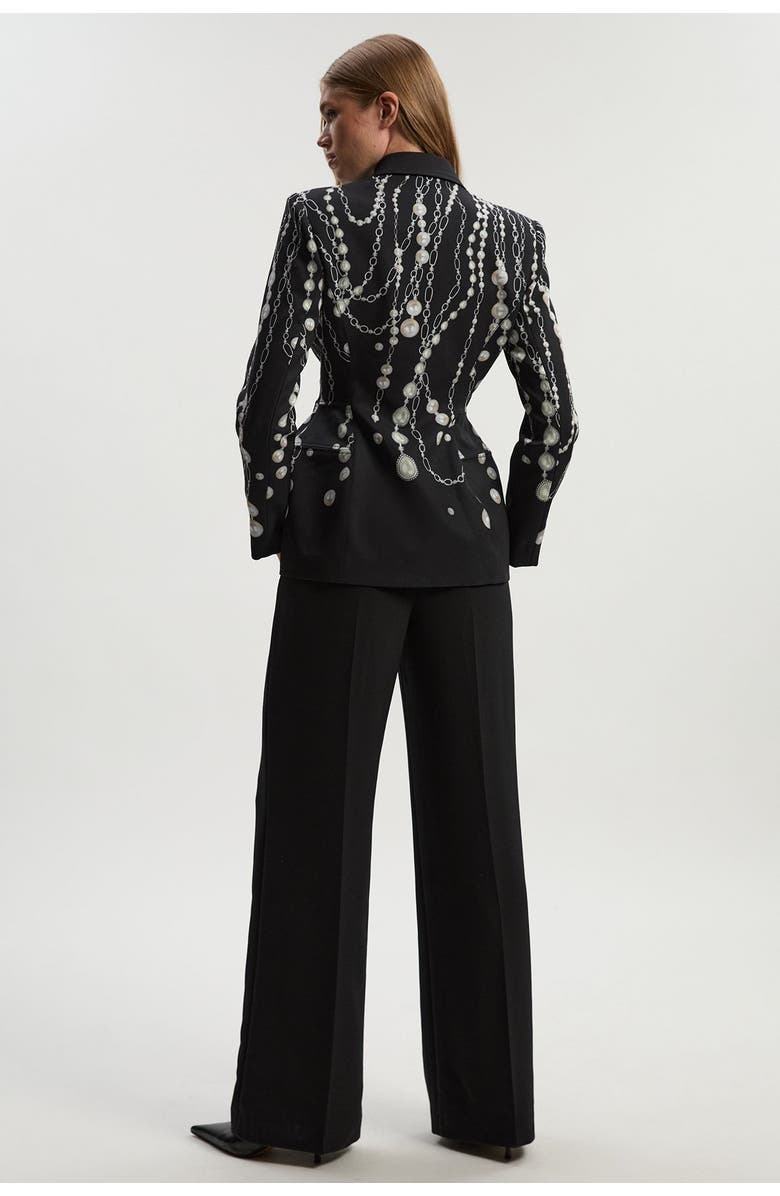 Karen Millen Archive Satin Kickflare Trouser, Alternate, color, Black