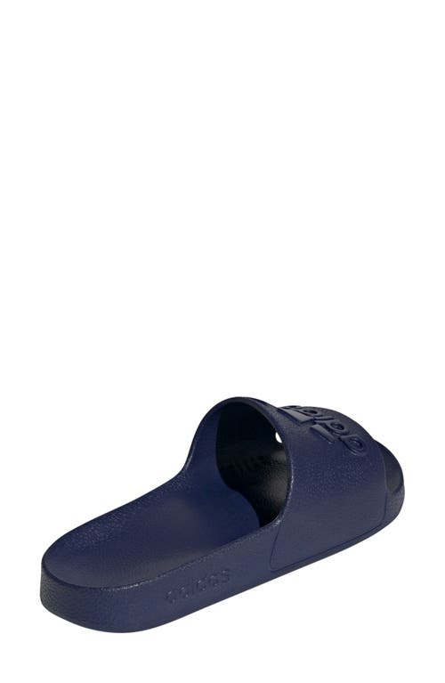 Adidas Originals Adidas Adilette Aqua Slide Sandal In Blue/blue/blue