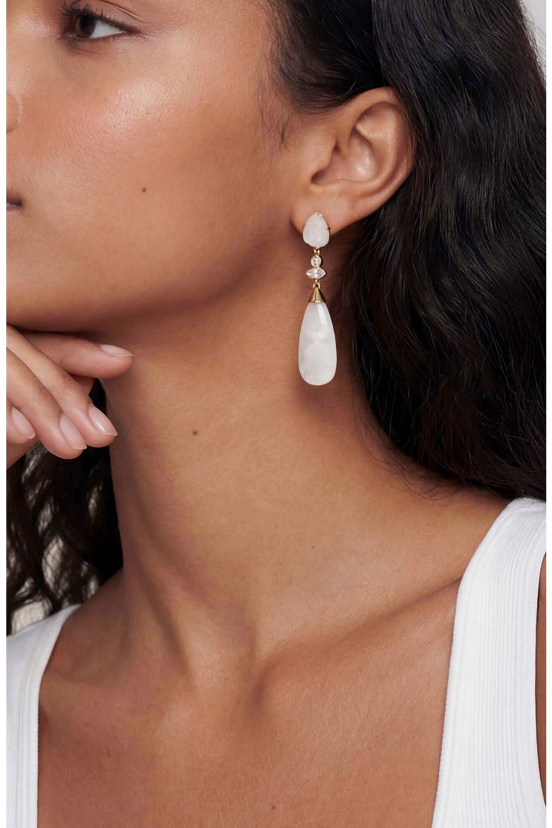 Solstice Drop Earrings, Alternate, color, BONE
