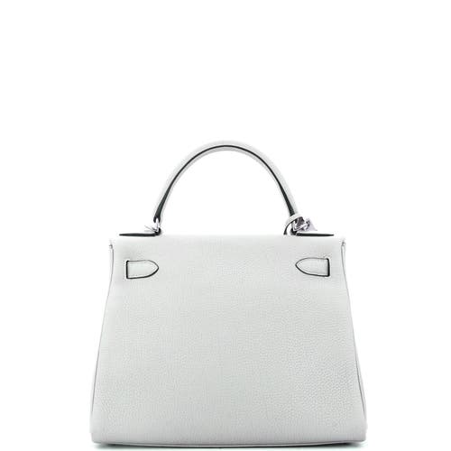 Pre-owned Hermes Hermes Kelly Handbag Grey Togo With Palladium Hardware 28