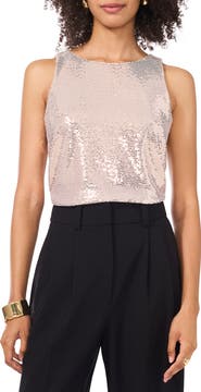 Vince Camuto Sequin Sleeveless Top