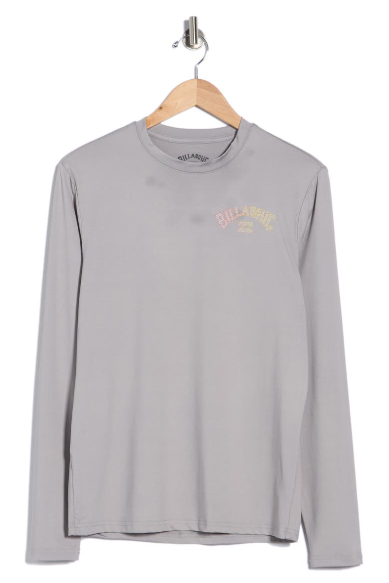 Arch Wave Long Sleeve T-Shirt, Main, color, ALLOY