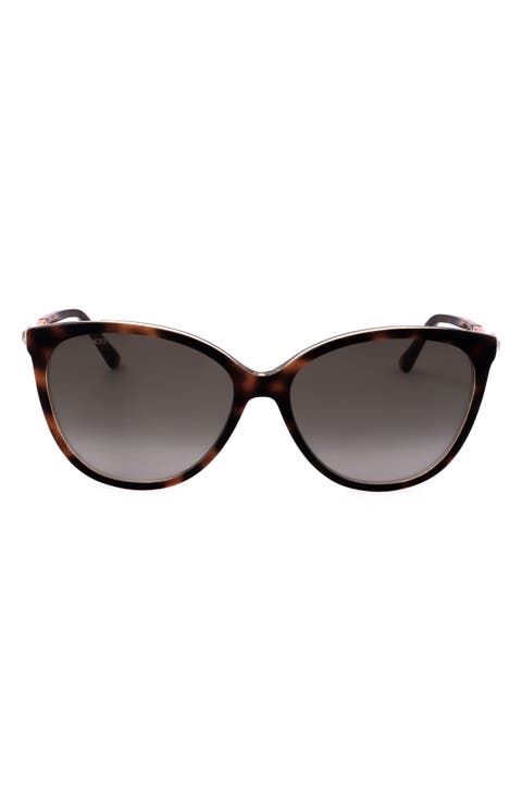 58mm Cat Eye Sunglasses