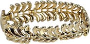 MADISON BEVERLY HILLS Vintage Gold-Tone Wave Cuff Bracelet